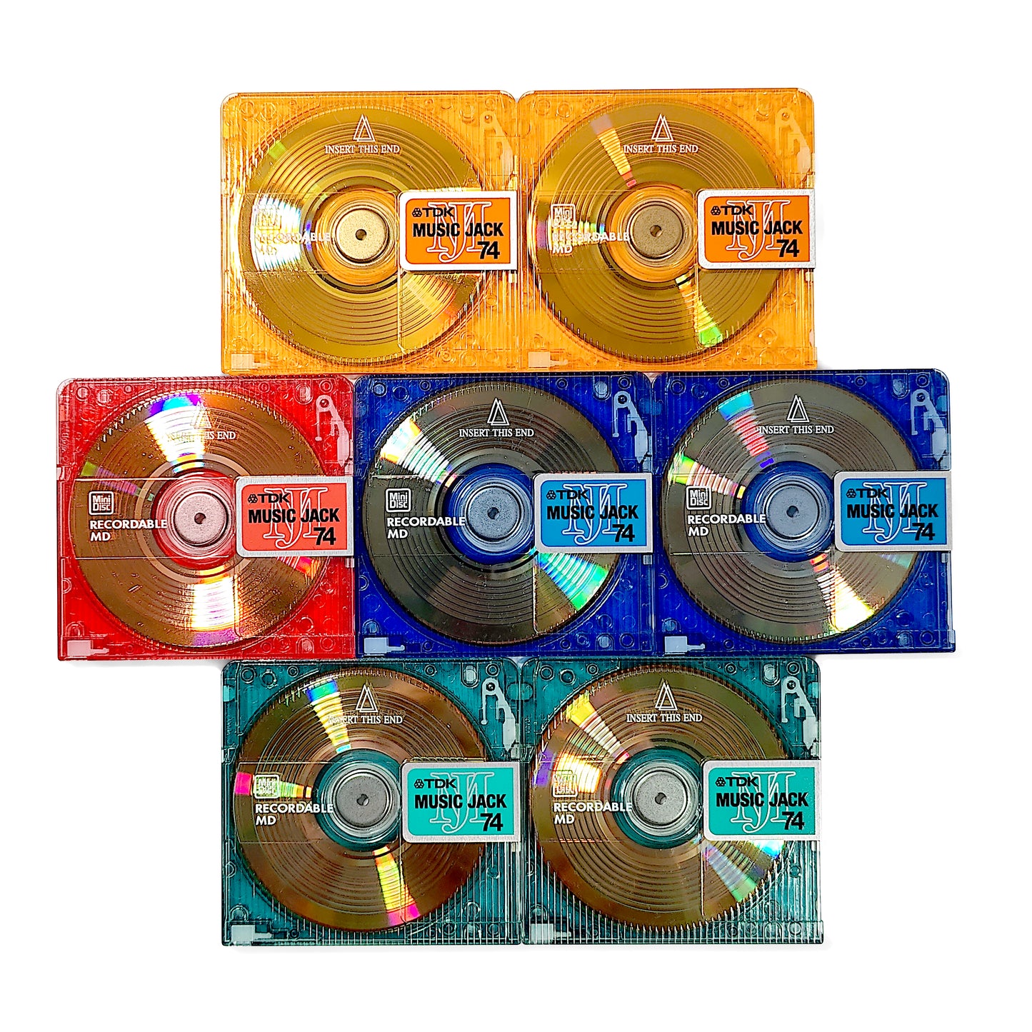 27x TDK MiniDiscs & Storage Box