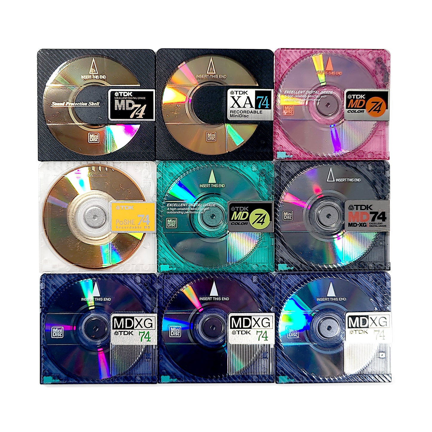 27x TDK MiniDiscs & Storage Box