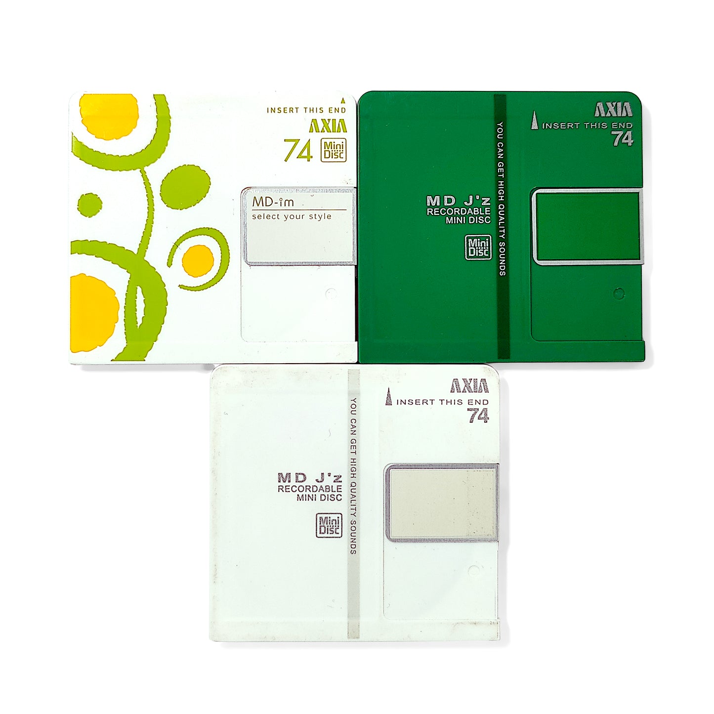 Axia 74 Minute MiniDisc 3 Pack
