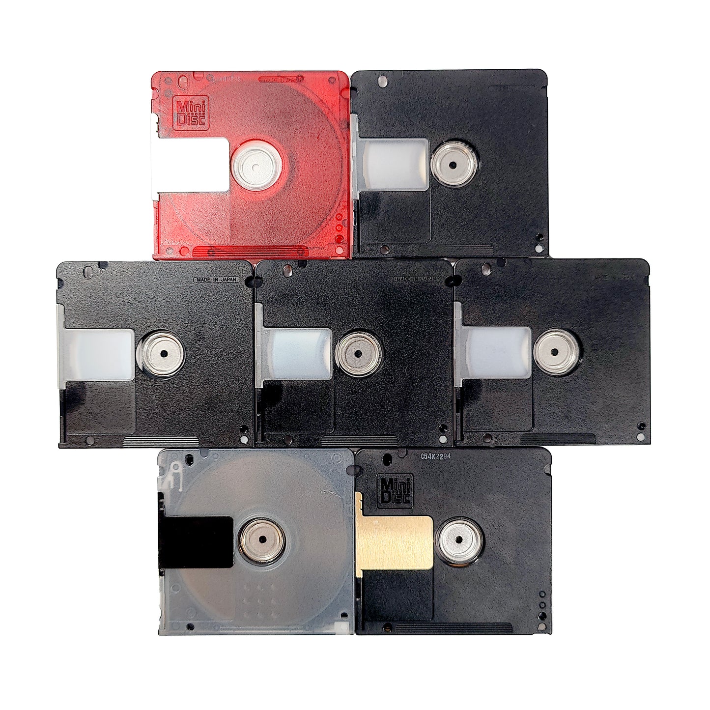 Mixed Brand 74 Minute MiniDisc 7 Pack