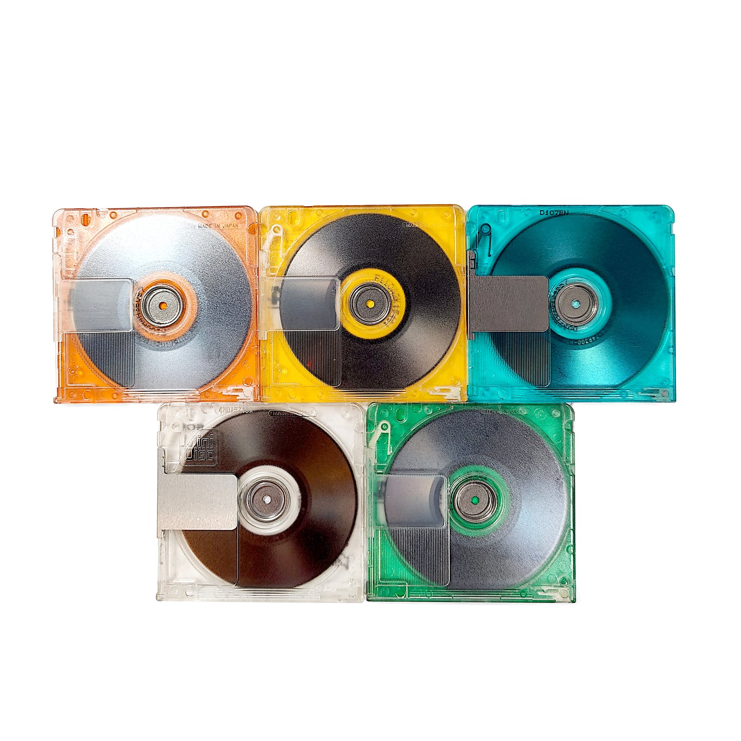 Mixed Brand 74 Minute MiniDisc 5 Pack