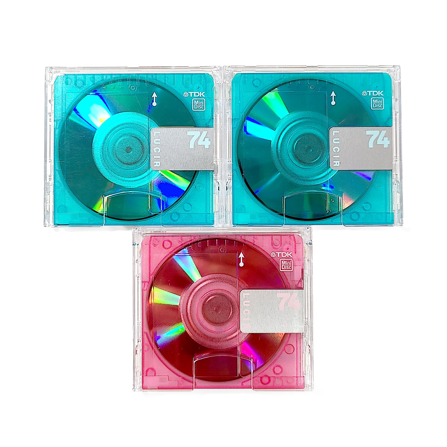 TDK Lucir 74 Minute MiniDisc 3 Pack