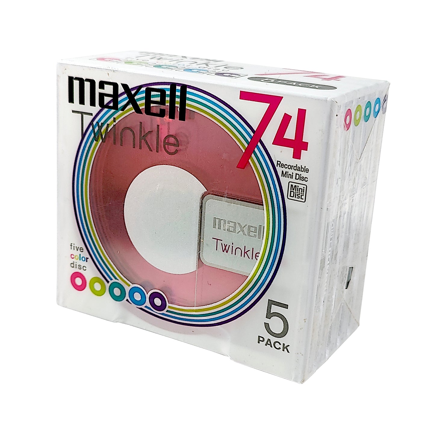 Maxell Twinkle 74 Minute MiniDisc 5 Pack