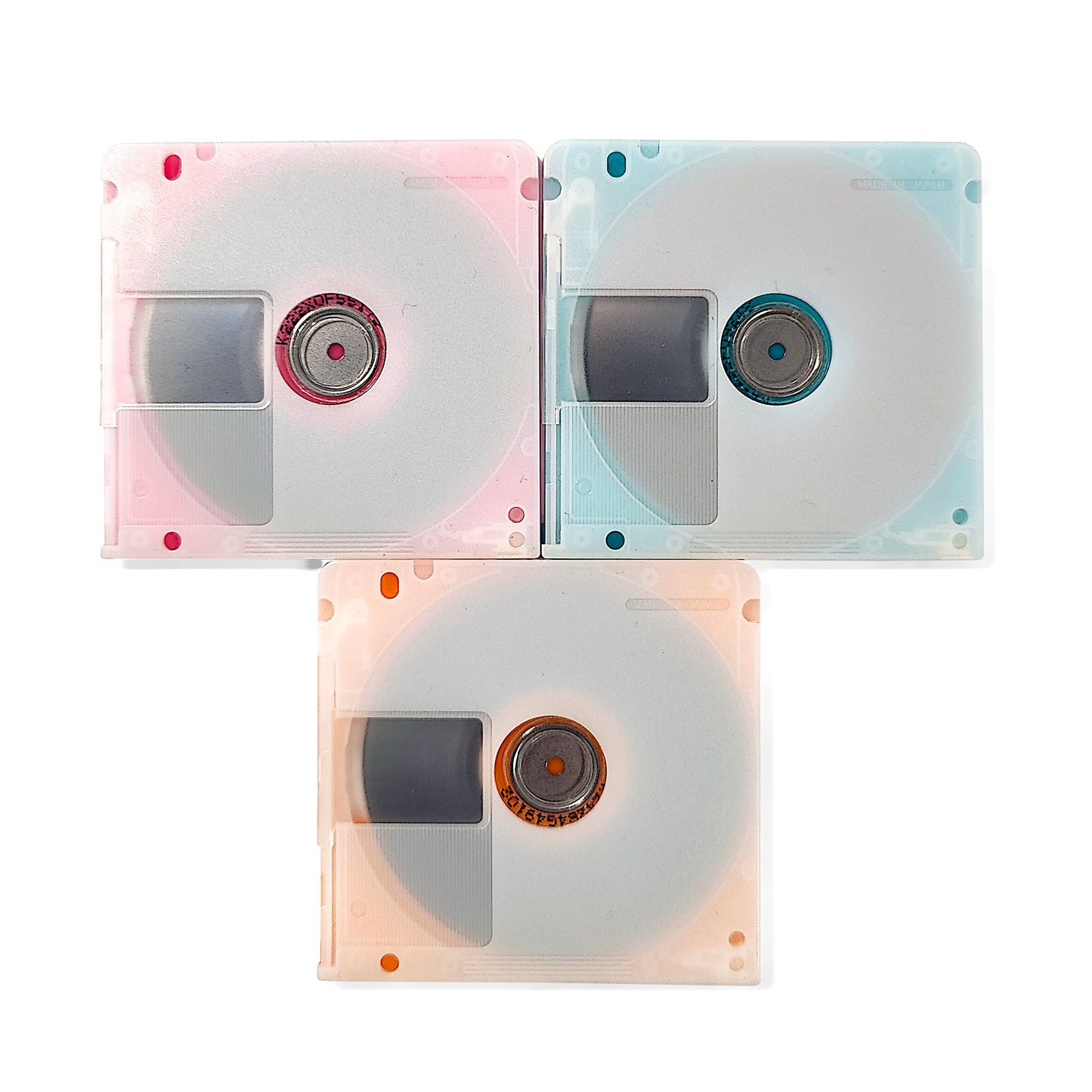 Maxell Color Club 80 Minute MiniDisc 3 Pack