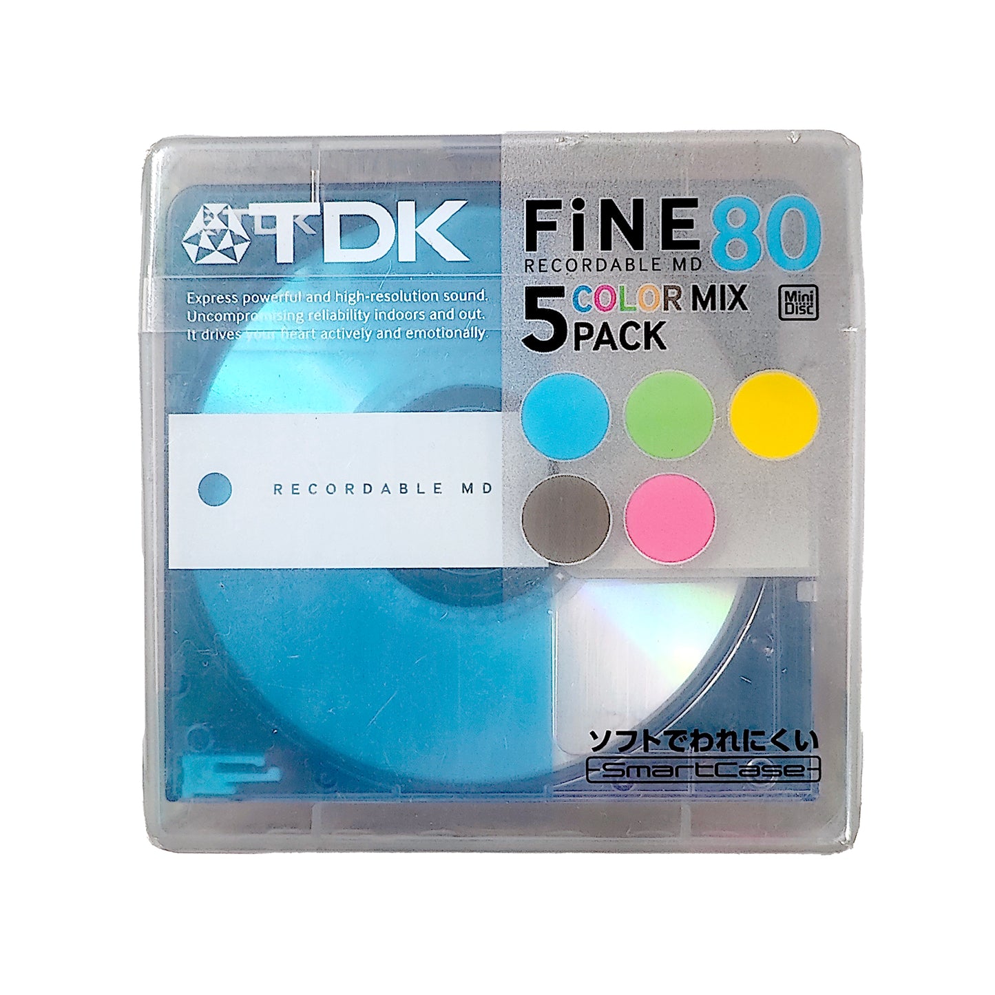 TDK Fine 80 Minute MiniDisc 5 Pack