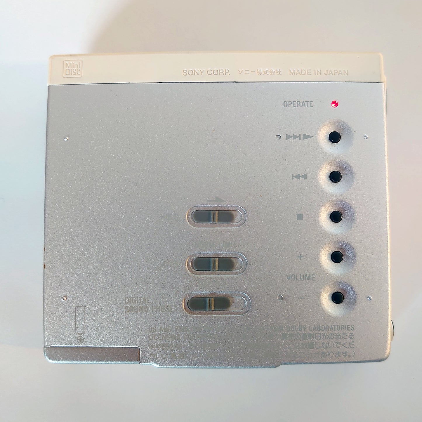 Sony MZ-E75 MiniDisc Player Silver