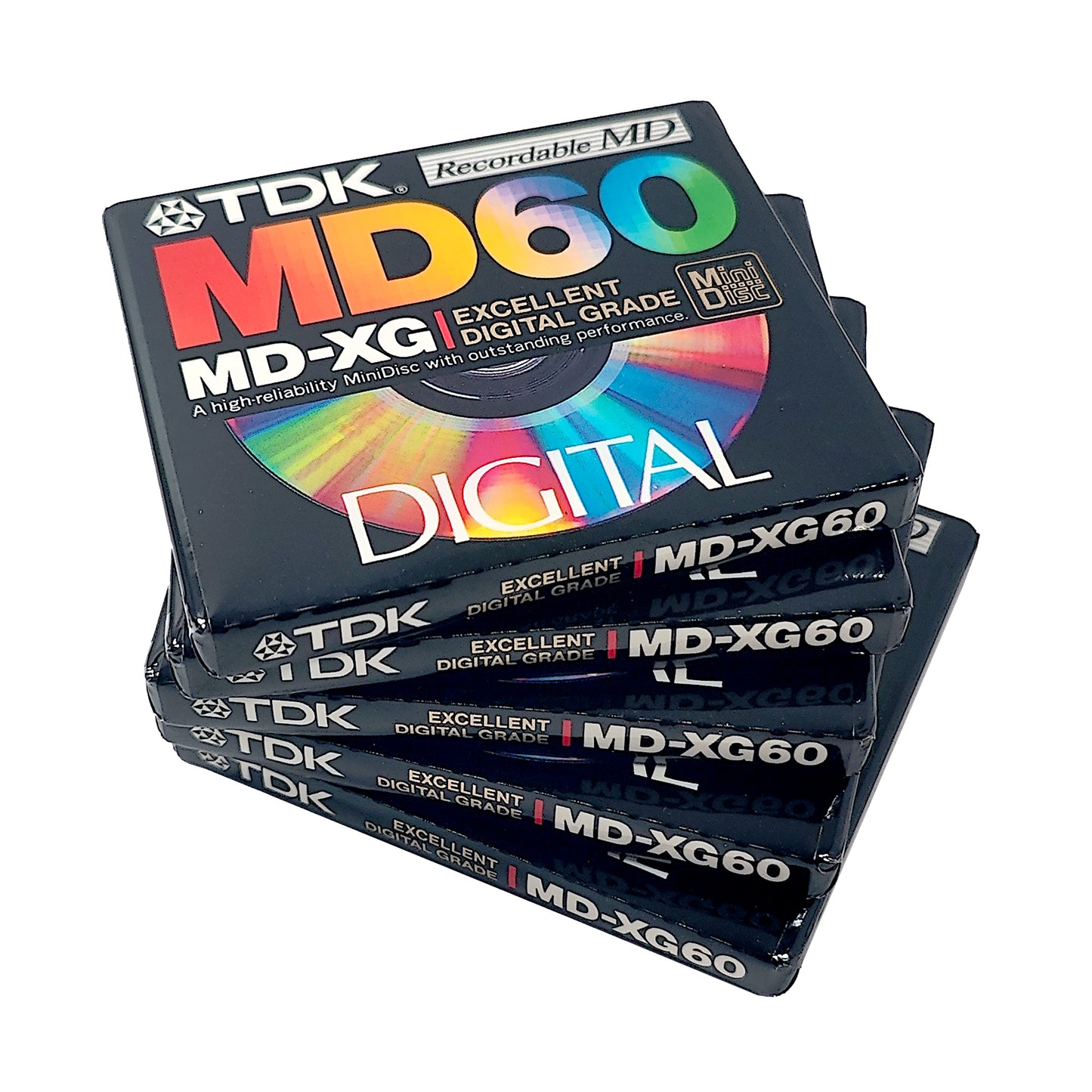TDK MD-XG 60 Minute MiniDisc 5 Pack