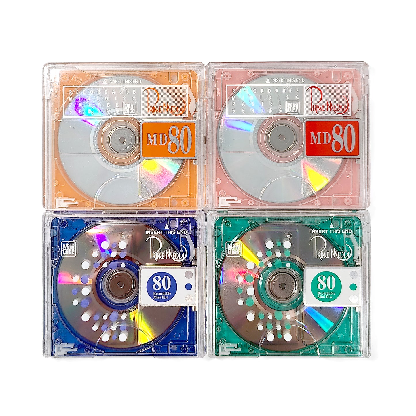 Prime Media 80 Minute MiniDisc 4 Pack