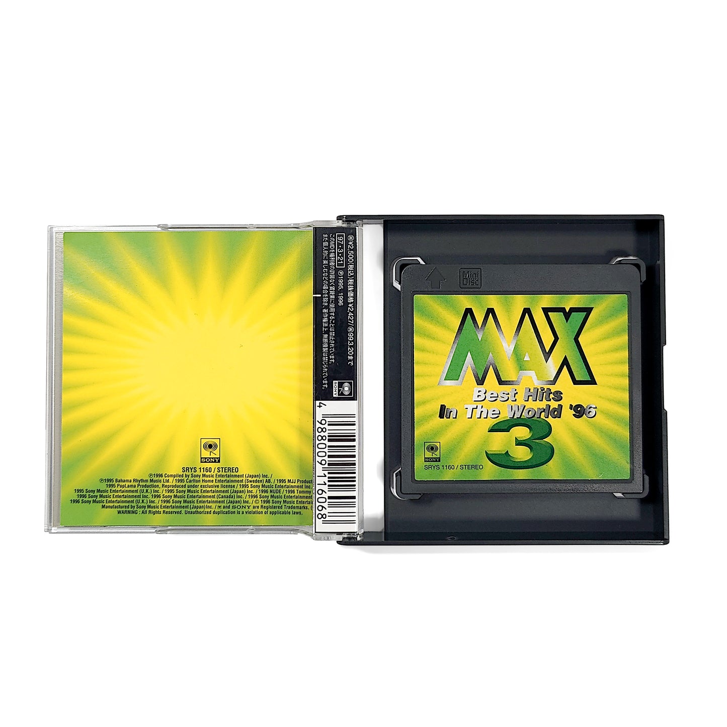 MAX 3 - Best Hits In The World 96 MiniDisc Album