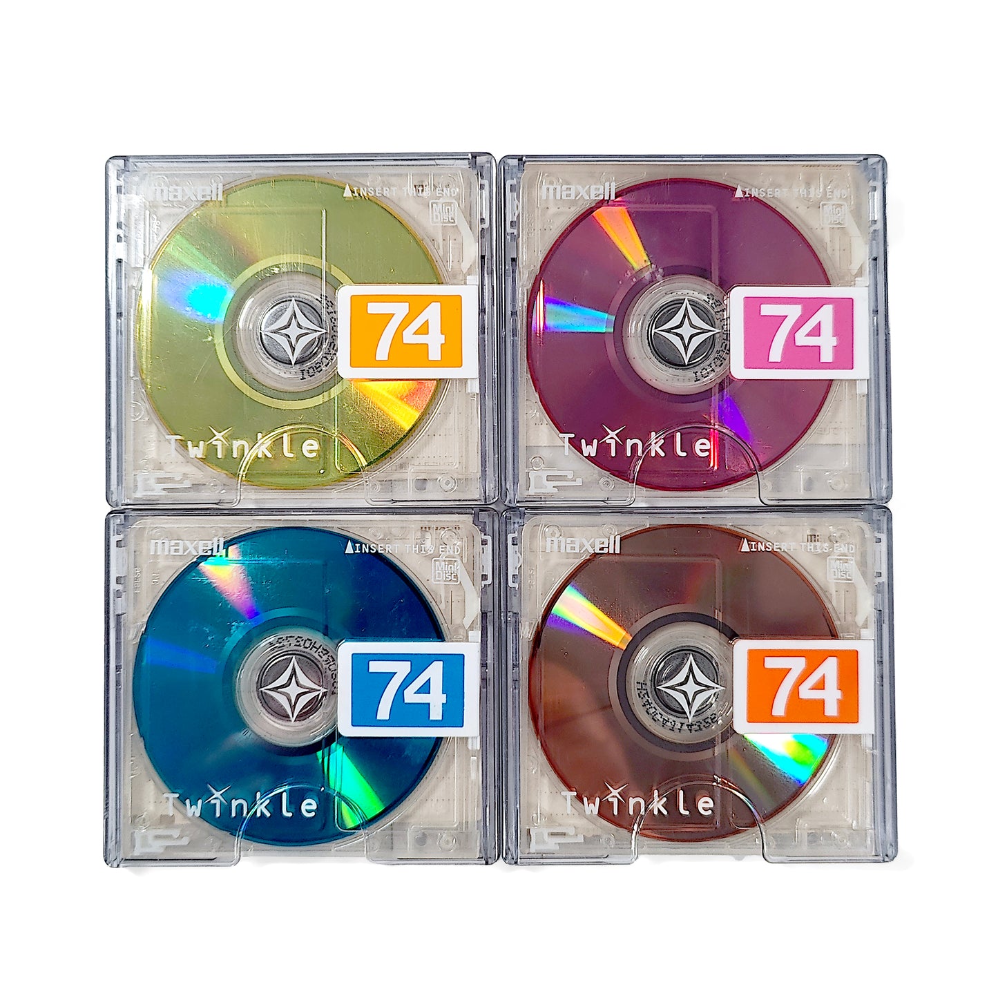 Maxell Twinkle 74 Minute MiniDisc 4 Pack