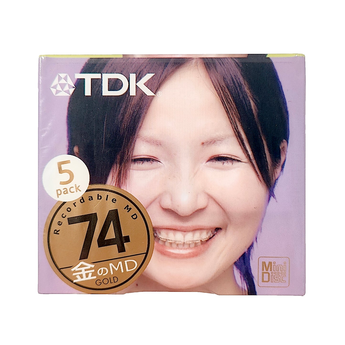 TDK Gold 74 Minute MiniDisc 5 Pack