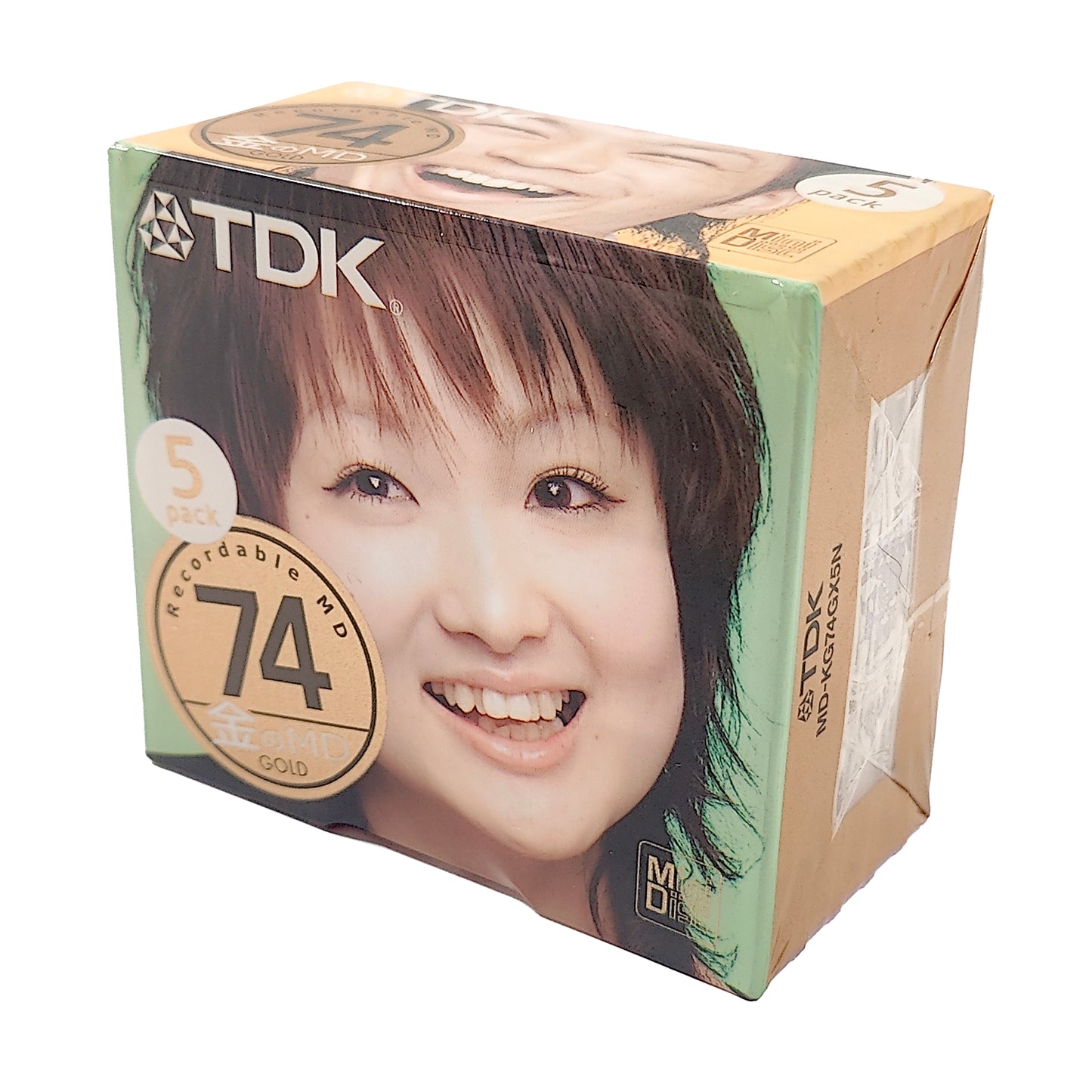 TDK Gold 74 Minute MiniDisc 5 Pack