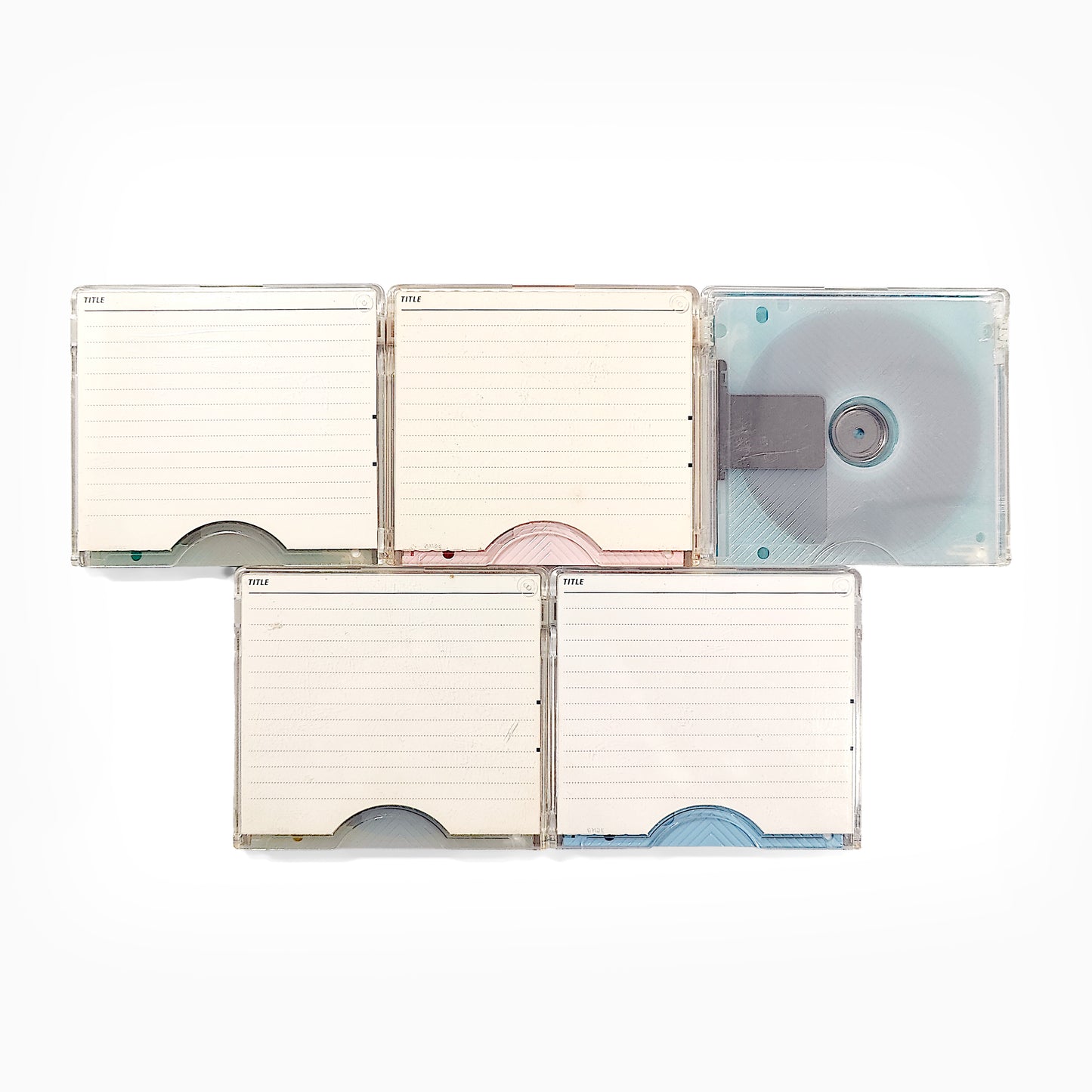 Axia Slim Case 80 Minute MiniDisc 5 Pack