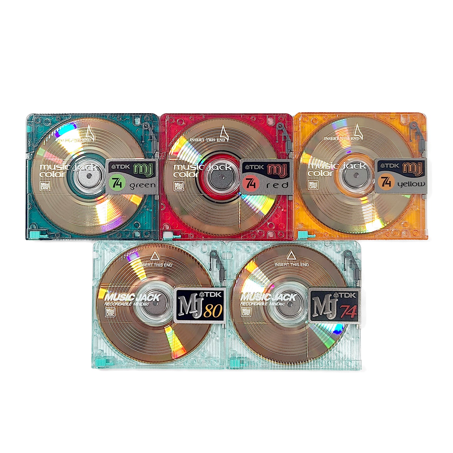 TDK Music Jack 74 & 80 Minute MiniDisc 5 Pack