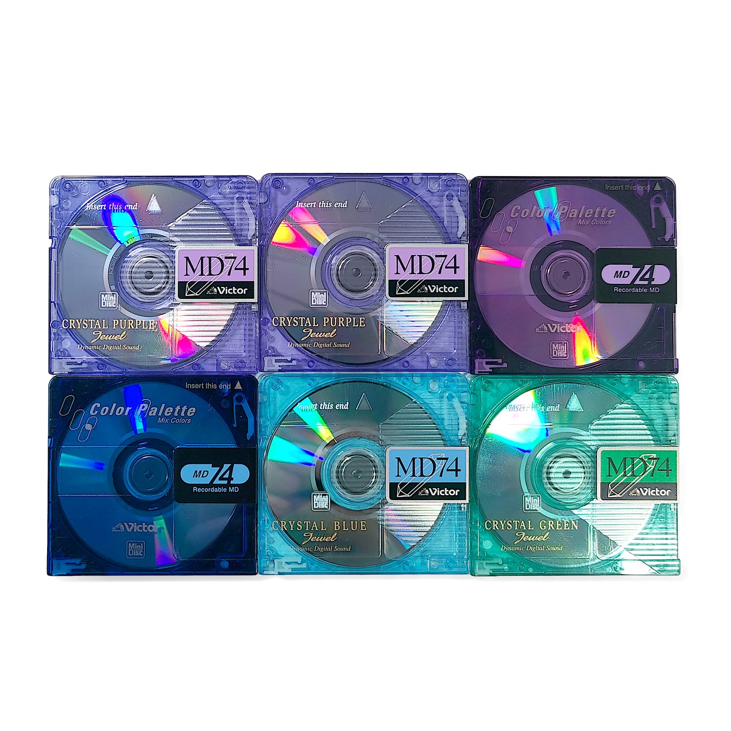 JVC Victor 74 Minute MiniDisc 6 Pack