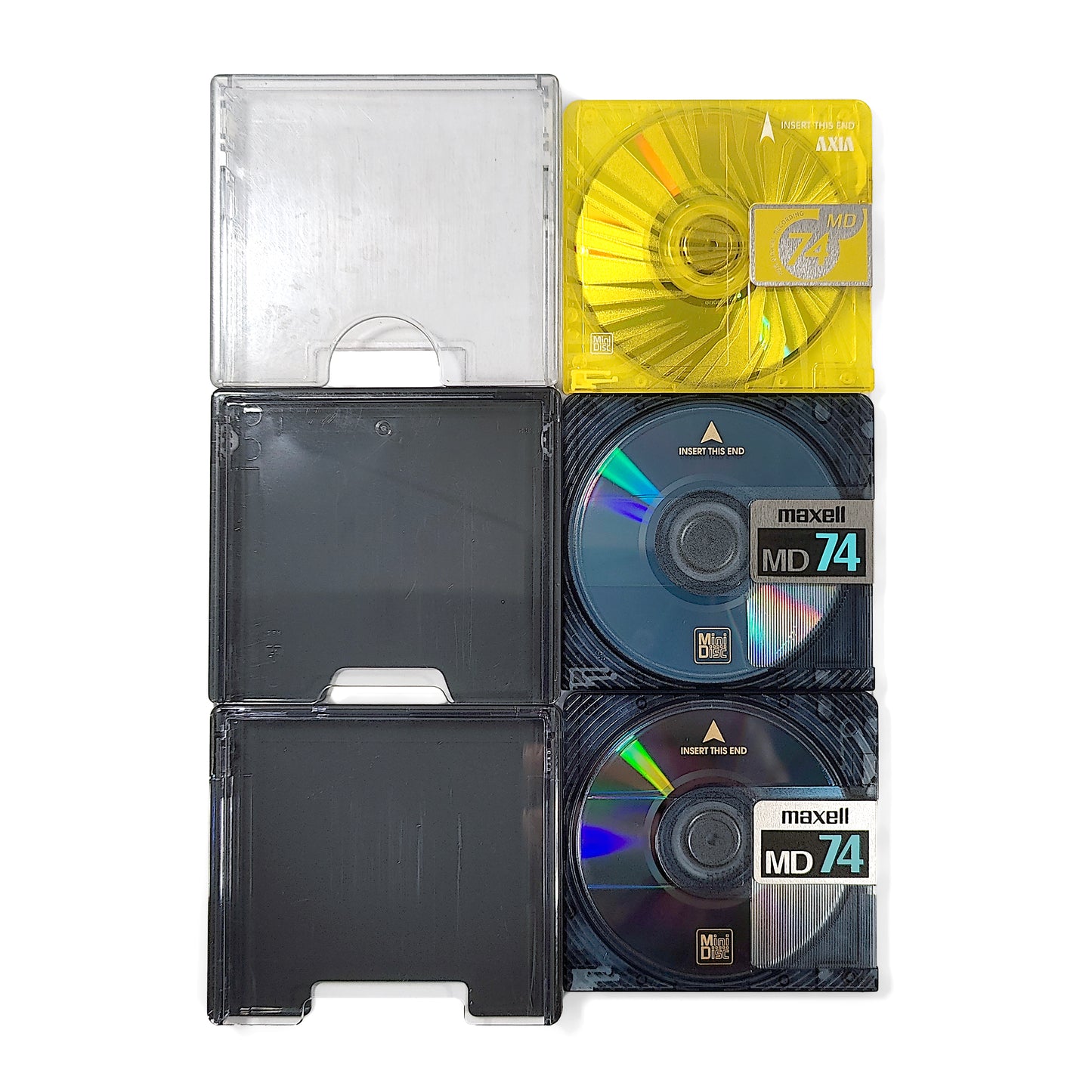 Maxell & Axia 74 Minute MiniDisc 3 Pack