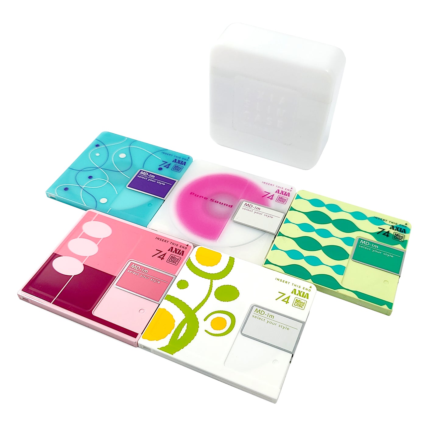 Axia MD im Select Your Style 74 Minute MiniDisc 5 Pack