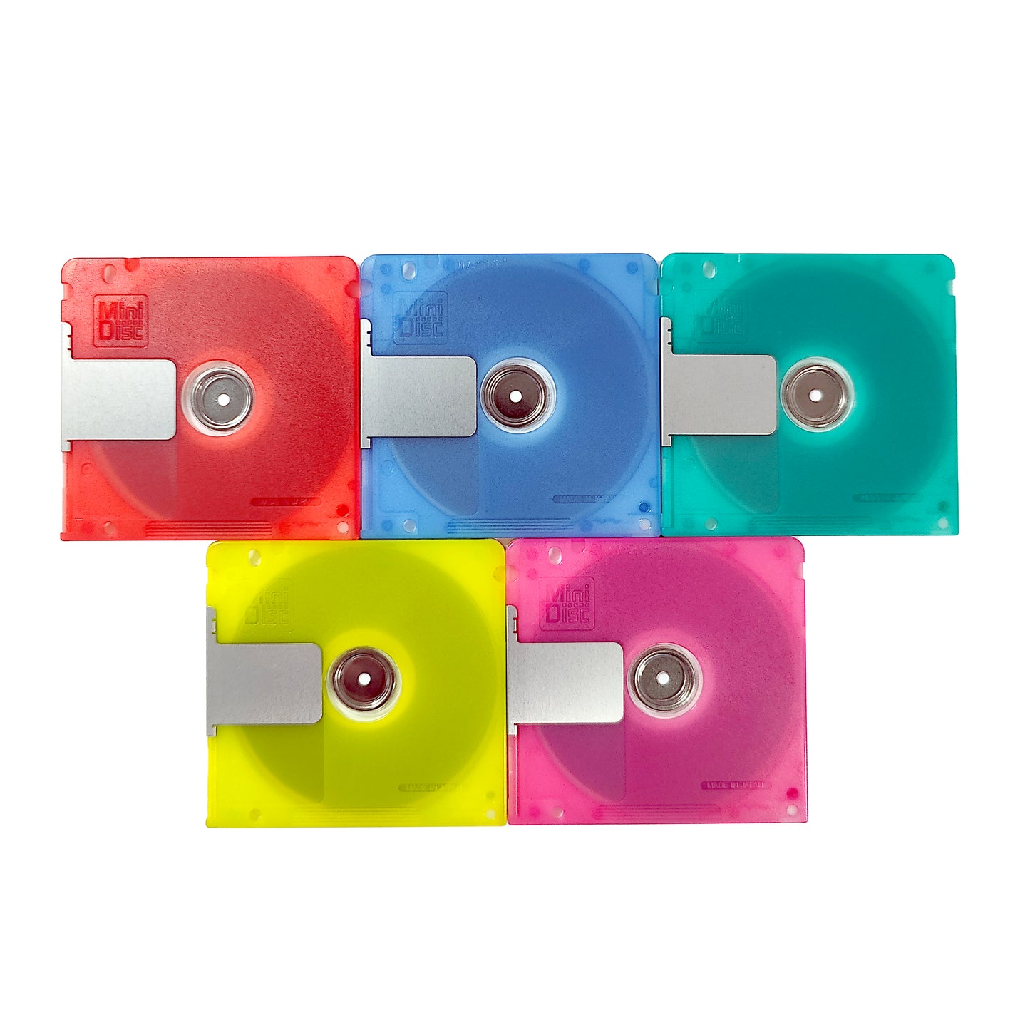 Maxell Couler 74 Minute MiniDisc 5 Pack
