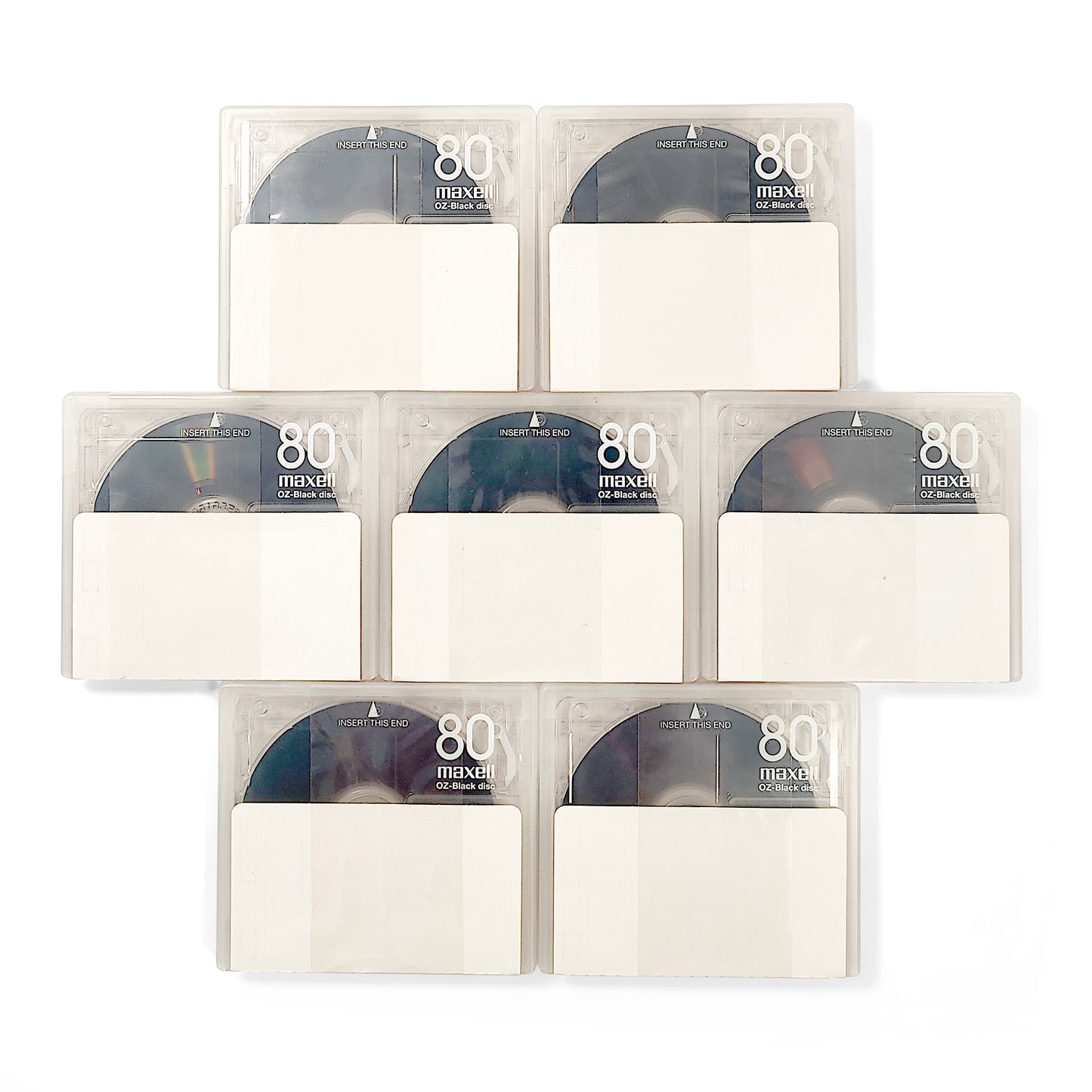 Maxell Obsessive Zeal 80 Minute MiniDisc 7 Pack