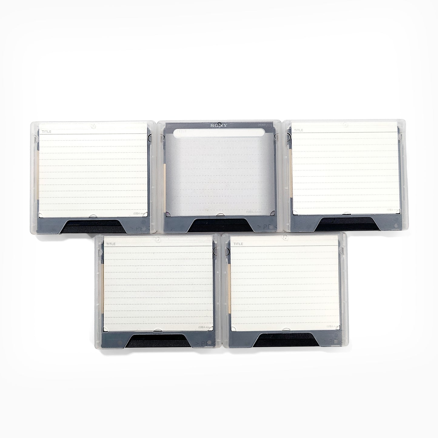 Sony Prism 80 & 74 Minute MiniDisc 5 Pack