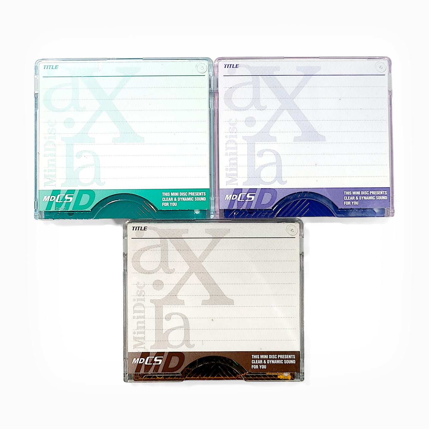 Axia MD CS 74 Minute MiniDisc 3 Pack