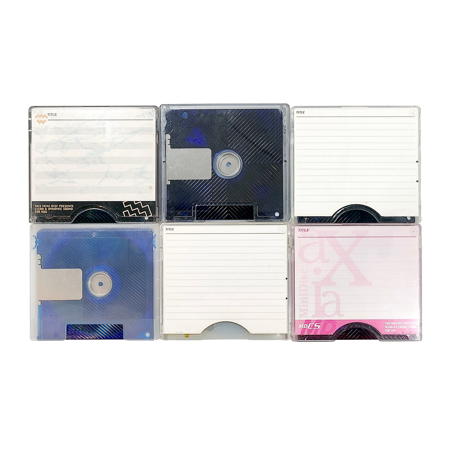 Axia 74 & 80 Minute MiniDisc 6 Pack