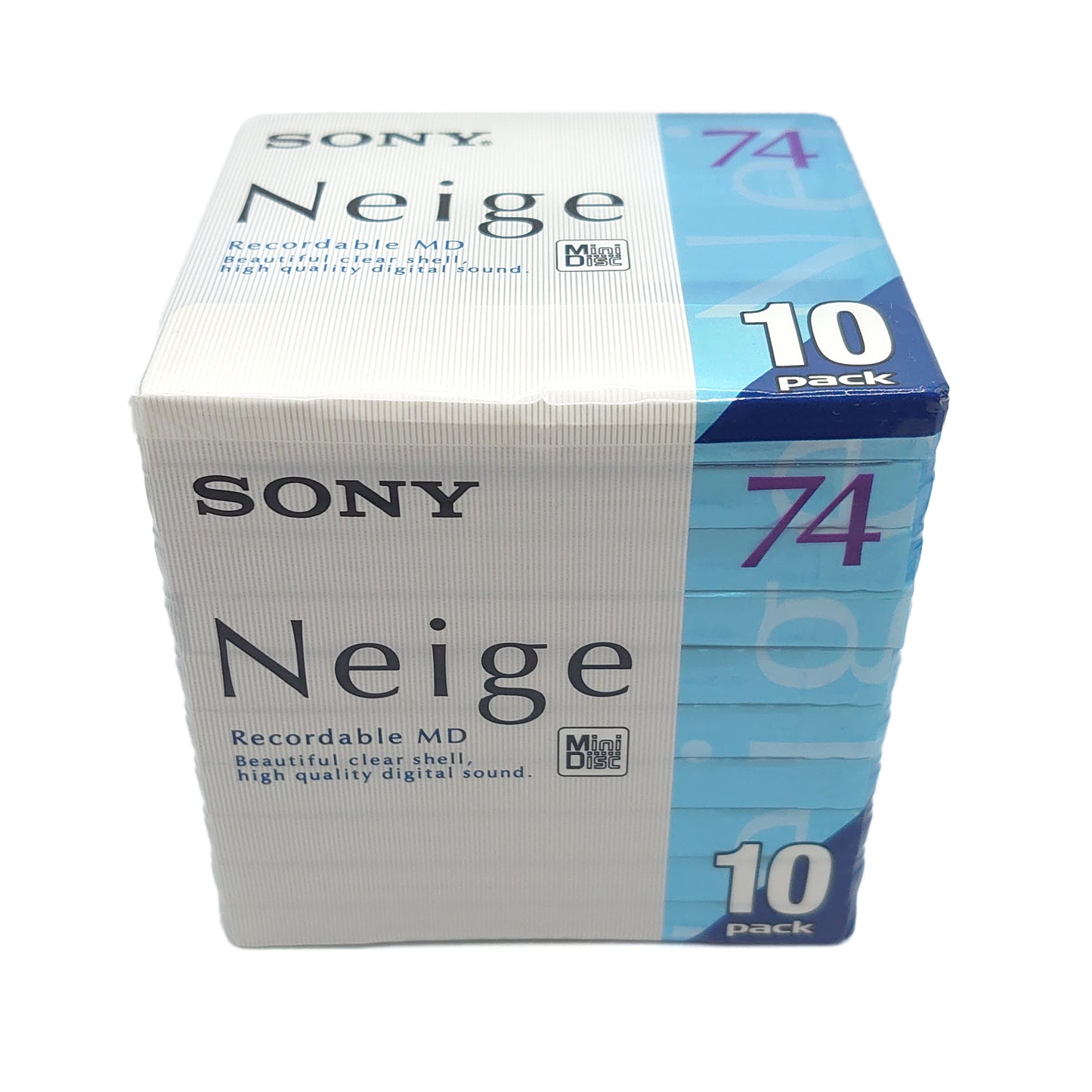 Sony Neige 74 Minute MiniDisc 10 Pack