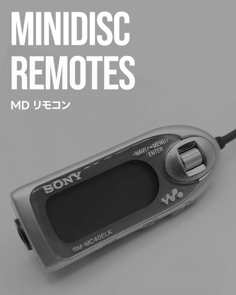MiniDisc Inline Remote Controls