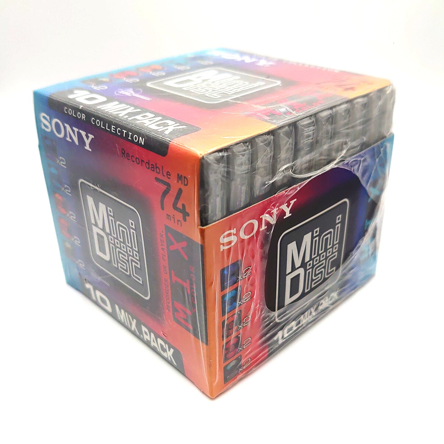 Sony 10MDW74KX Color Collection MiniDisc 10 Pack