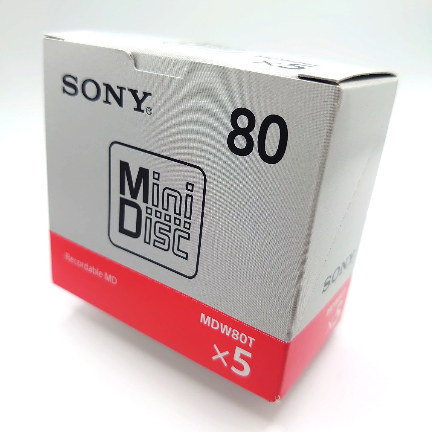 Sony MDW80T 80 Minute MiniDisc 5 Pack