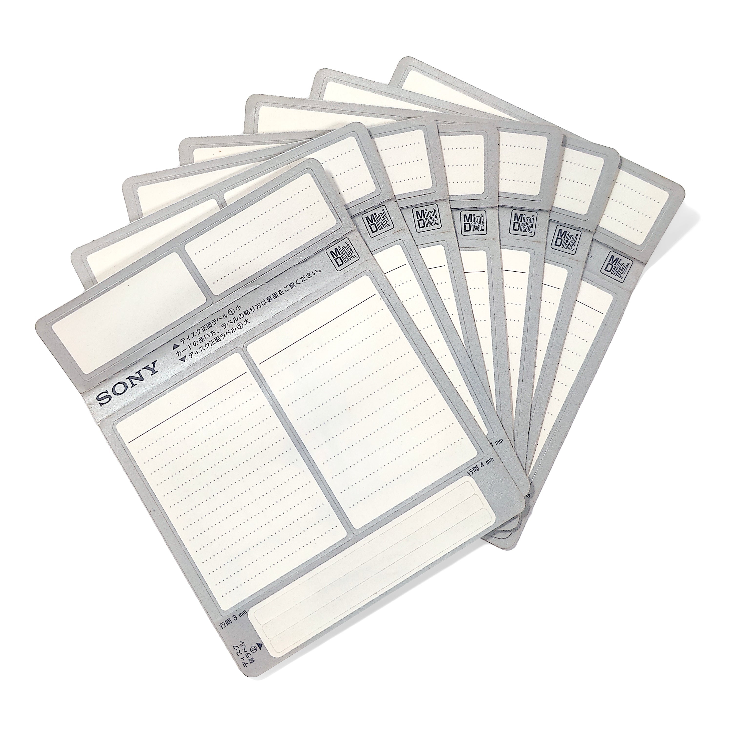 Minidisc Custom Labels Sony Neige MiniDisc Label 7 Pack – Hallam & Price