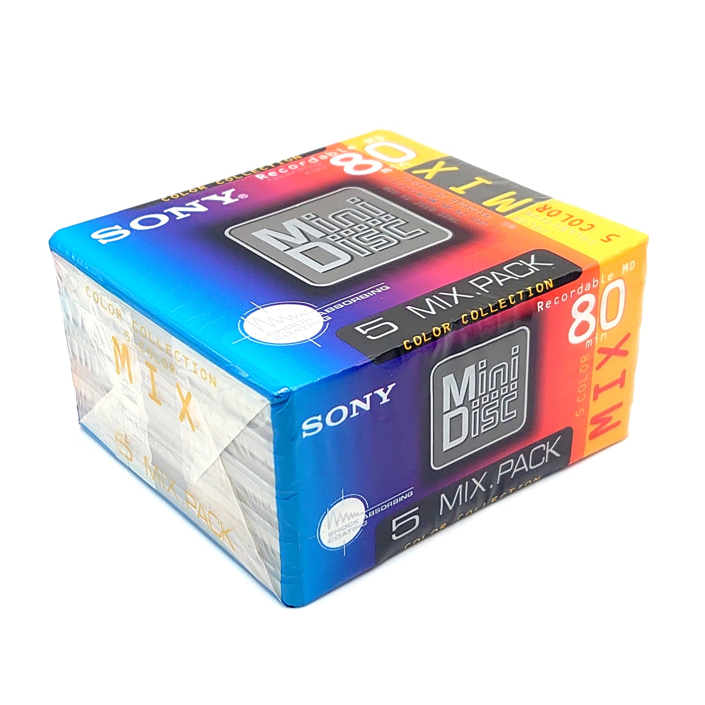 Sony Color Collection 80 Minute MiniDisc 5 Pack