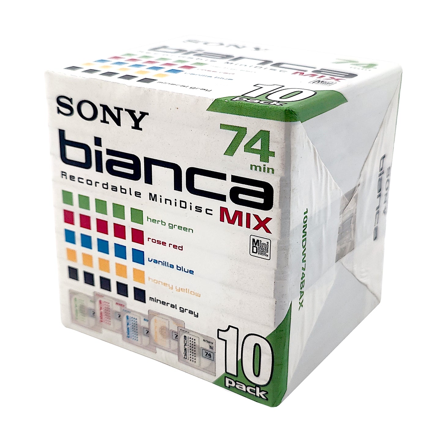Sony Bianca 74 Minute MiniDiscs 10 Pack