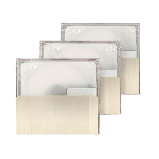 TDK Clef 74 minute MiniDisc 3 Pack