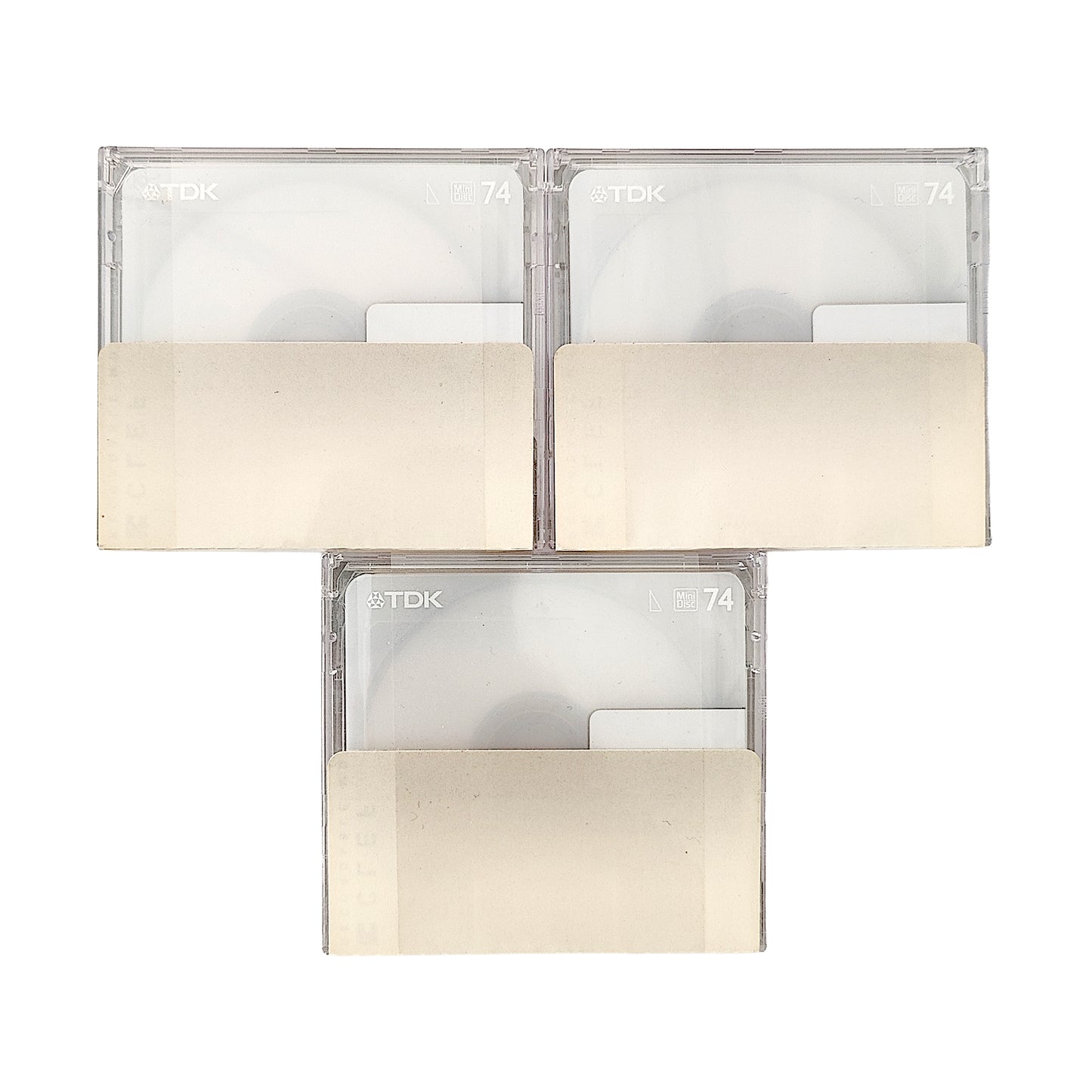 TDK Clef 74 minute MiniDisc 3 Pack