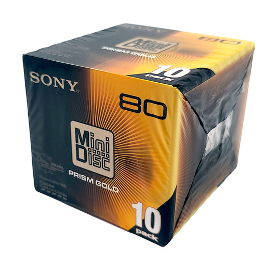 Sony Prism Gold 80 Minute MiniDisc 10 Pack
