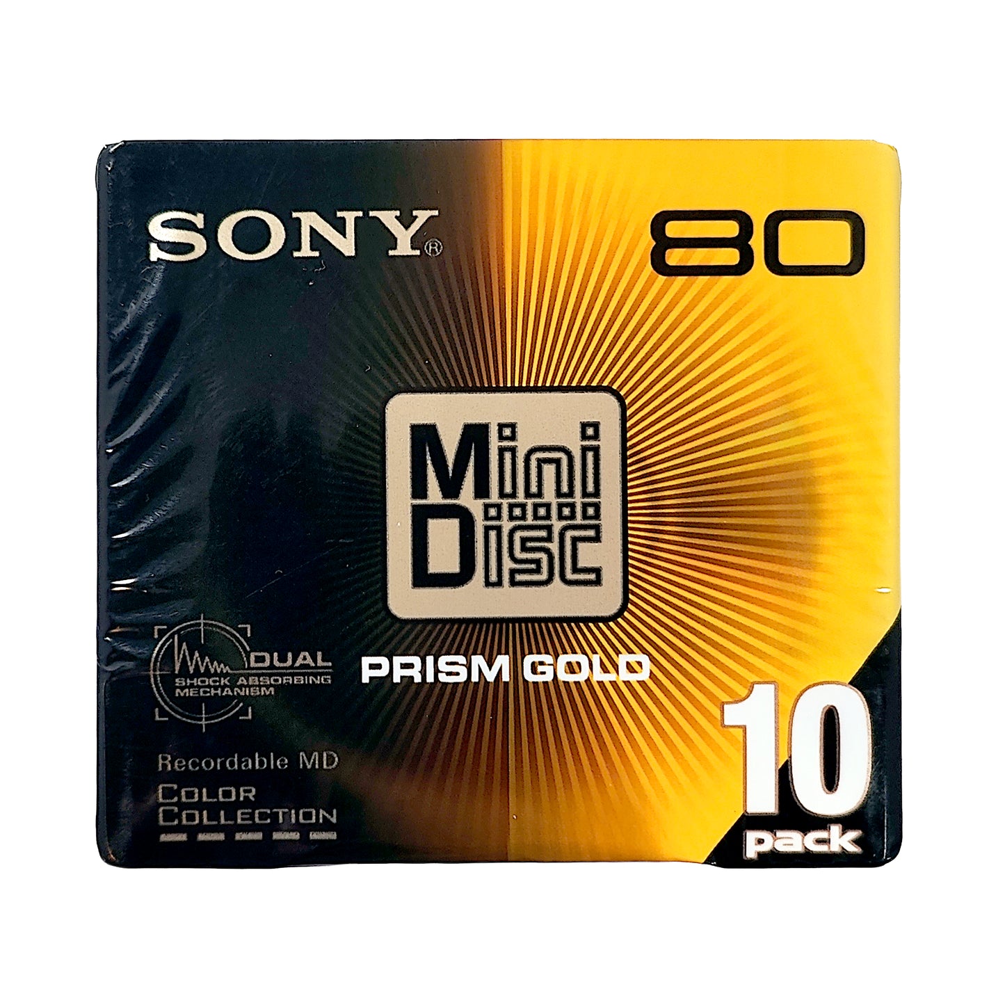Sony Prism Gold 80 Minute MiniDisc 10 Pack