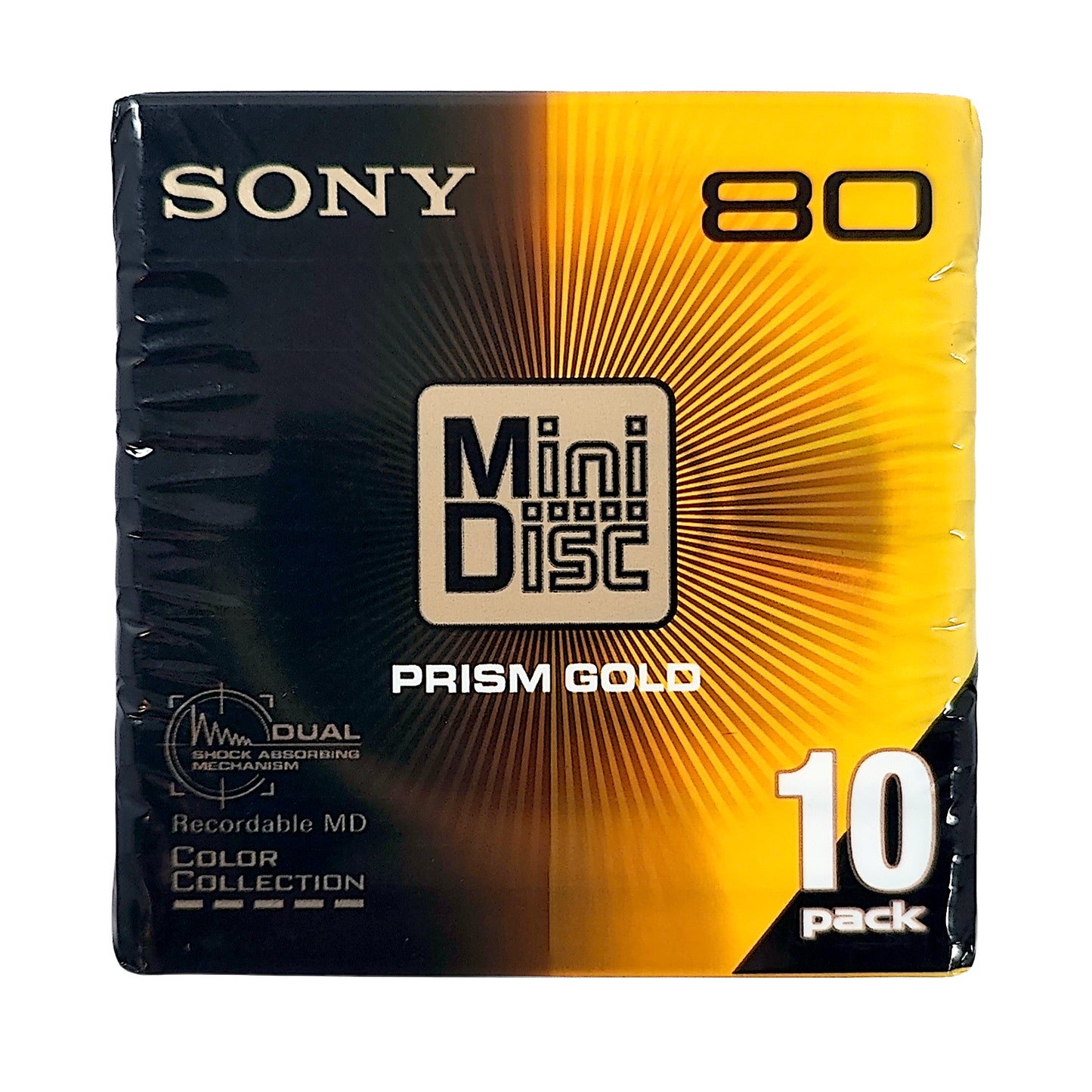 Sony Prism Gold 80 Minute MiniDisc 10 Pack
