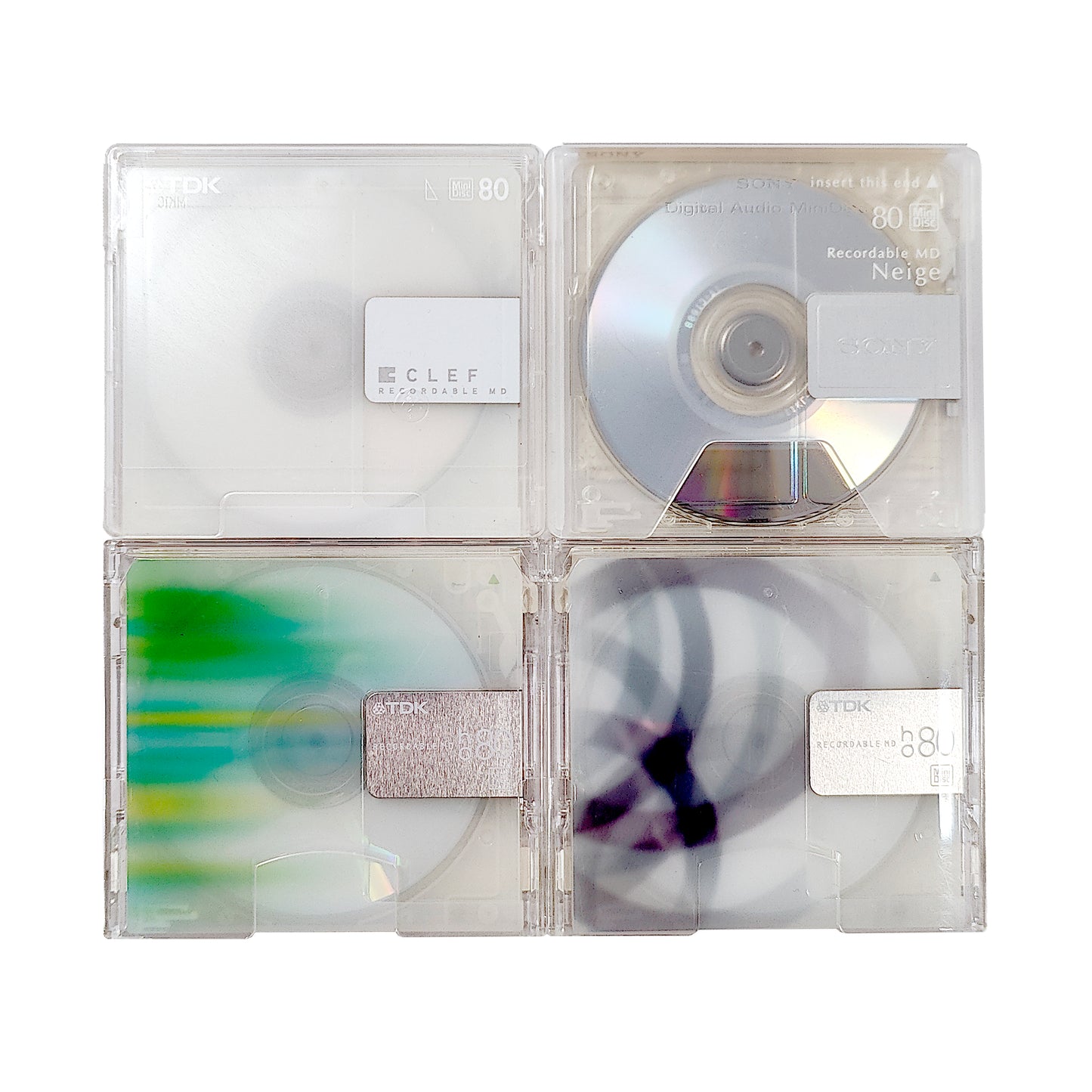 TDK & Sony 80 Minute MiniDisc 4 Pack