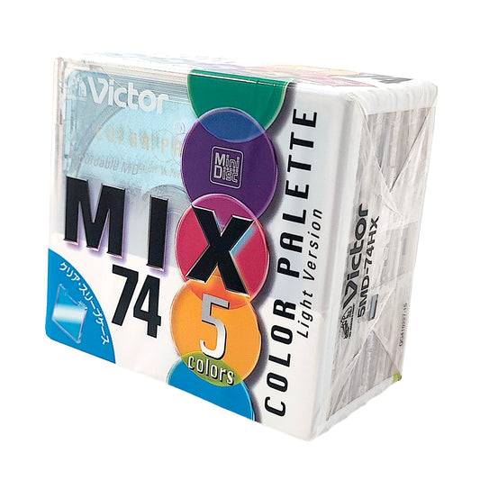 Victor JVC Color Palette 74 Minute MiniDisc 5 Pack