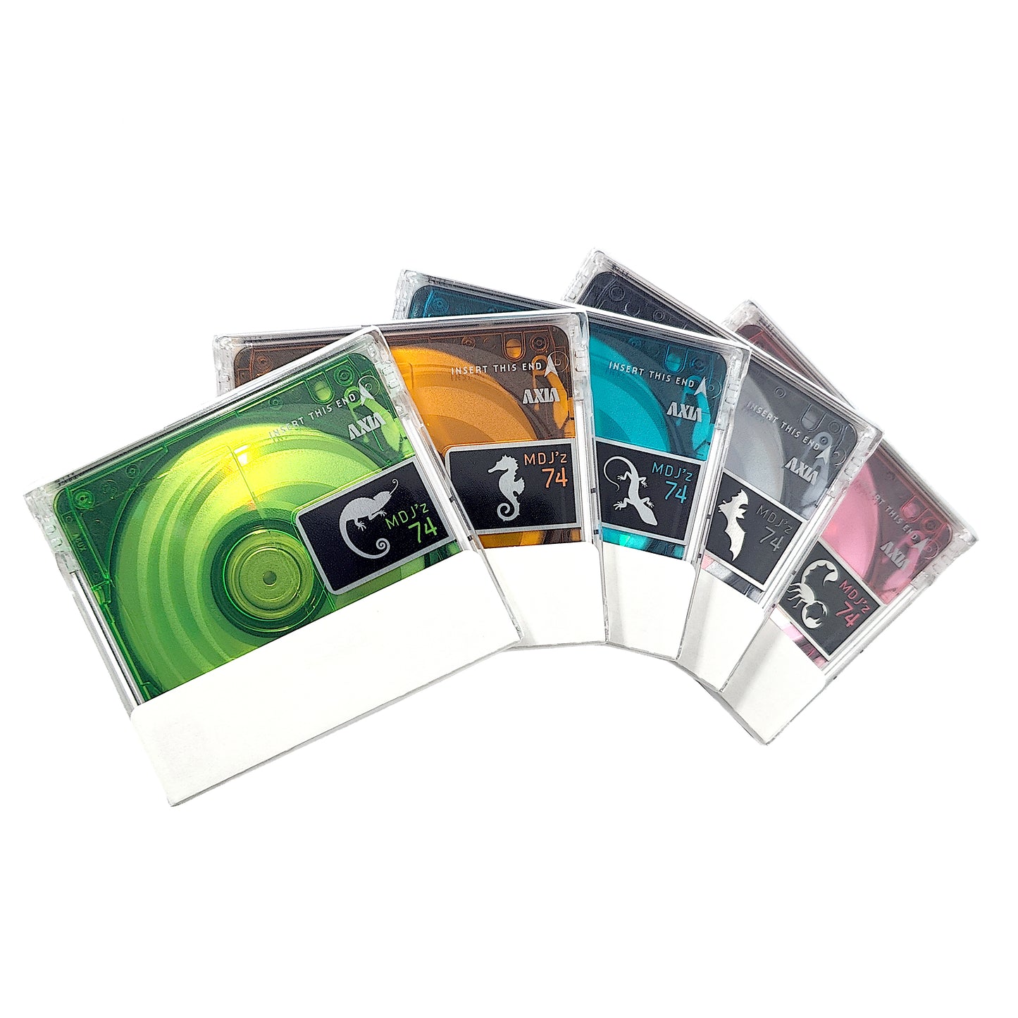 Axia MD So Cool Jz Animals 74 Minute MiniDisc 5 Pack