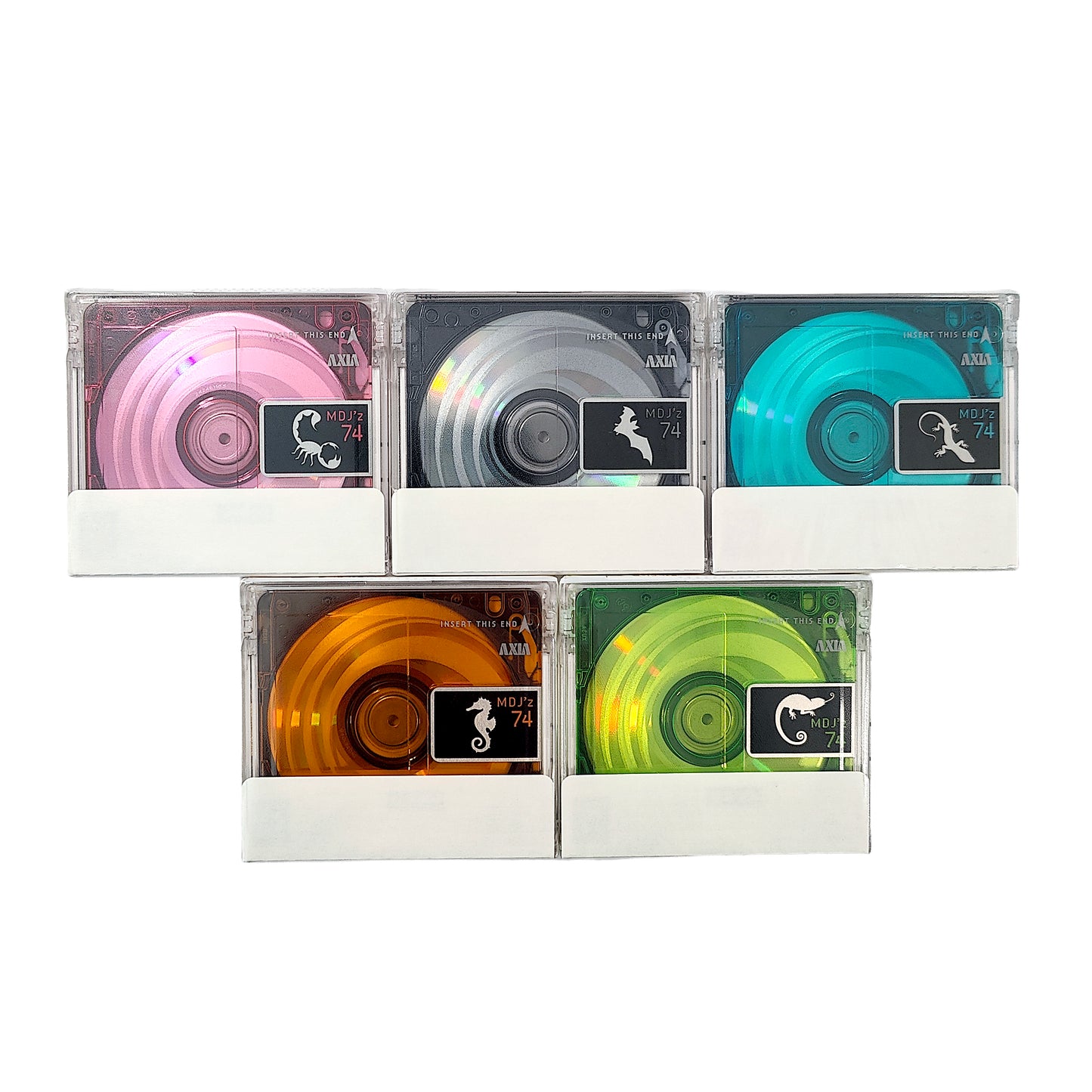 Axia MD So Cool Jz Animals 74 Minute MiniDisc 5 Pack