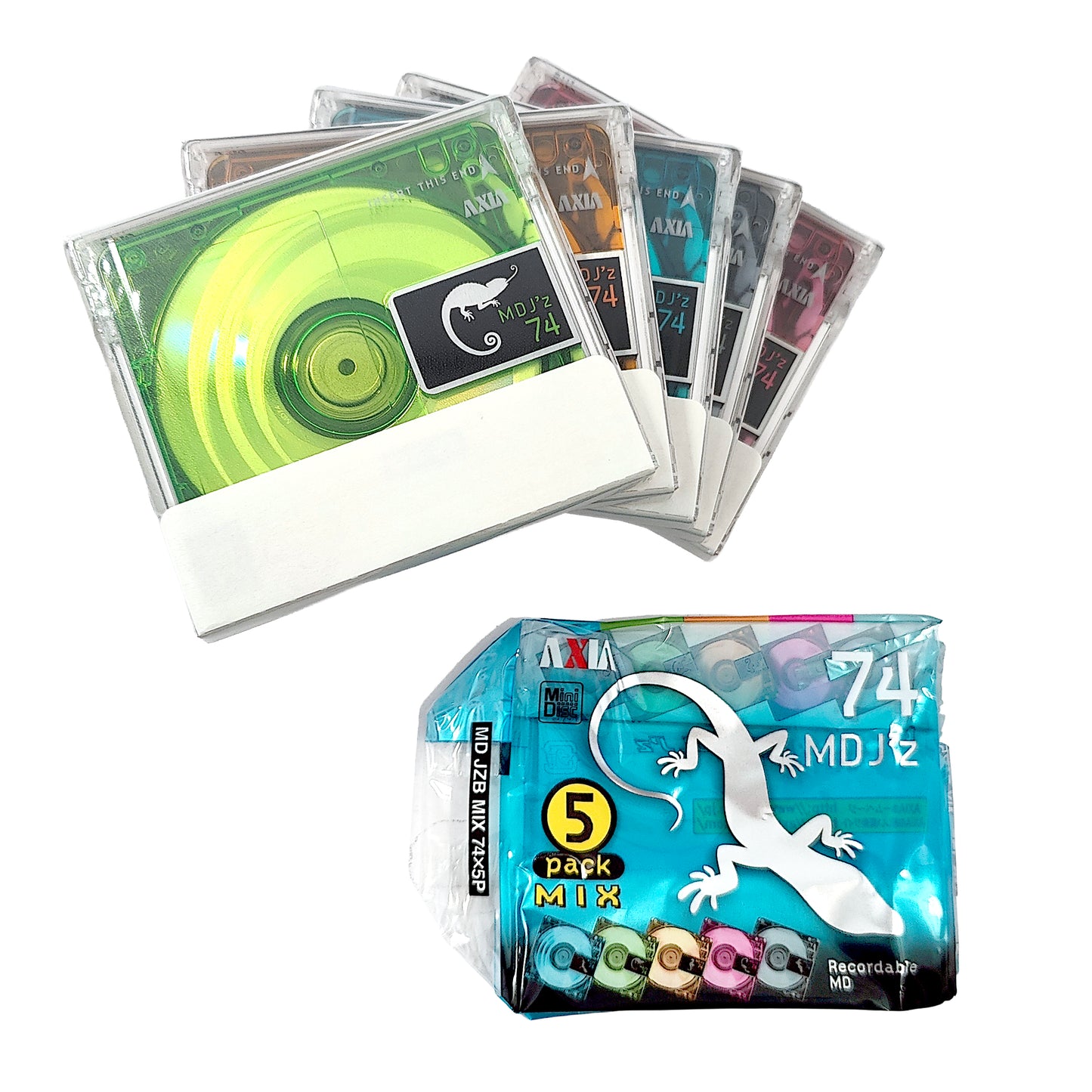 Axia MD So Cool Jz Animals 74 Minute MiniDisc 5 Pack