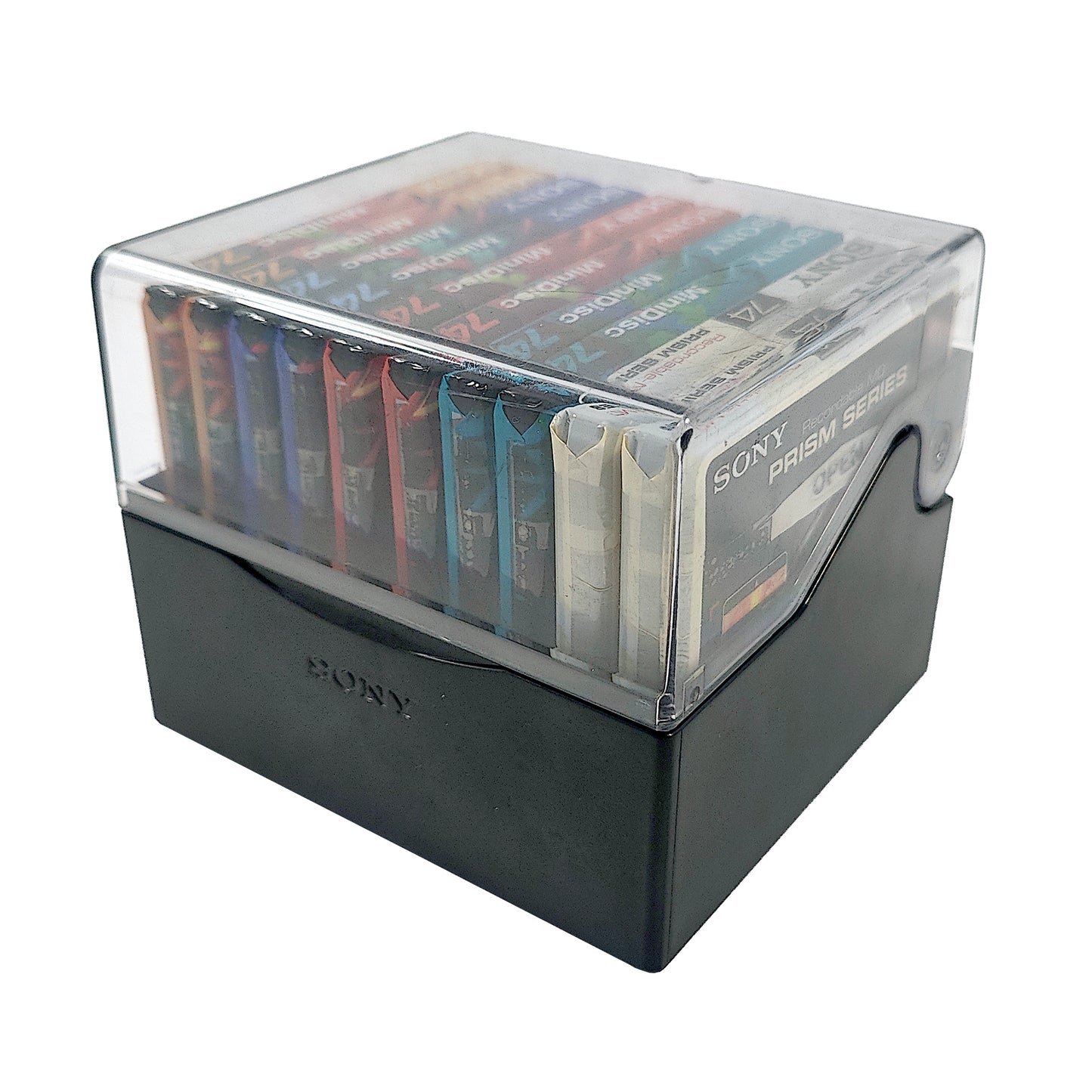 Sony Color Collection & Prism 74 Minute MiniDiscs + Sony Storage Case