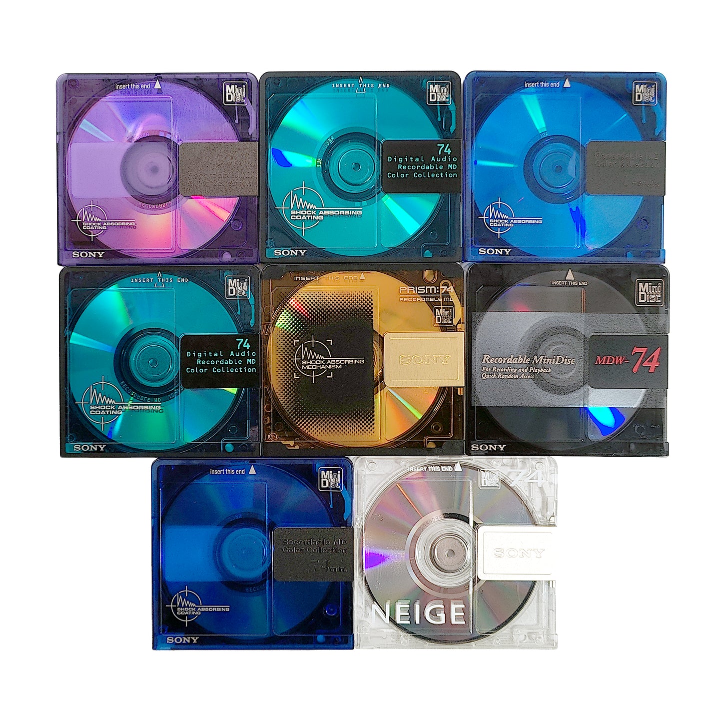 Sony 74 & 80 Minute MiniDisc 8 Pack