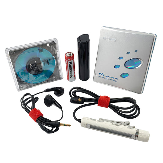 Sony MZ-E520 MiniDisc Player Bundle