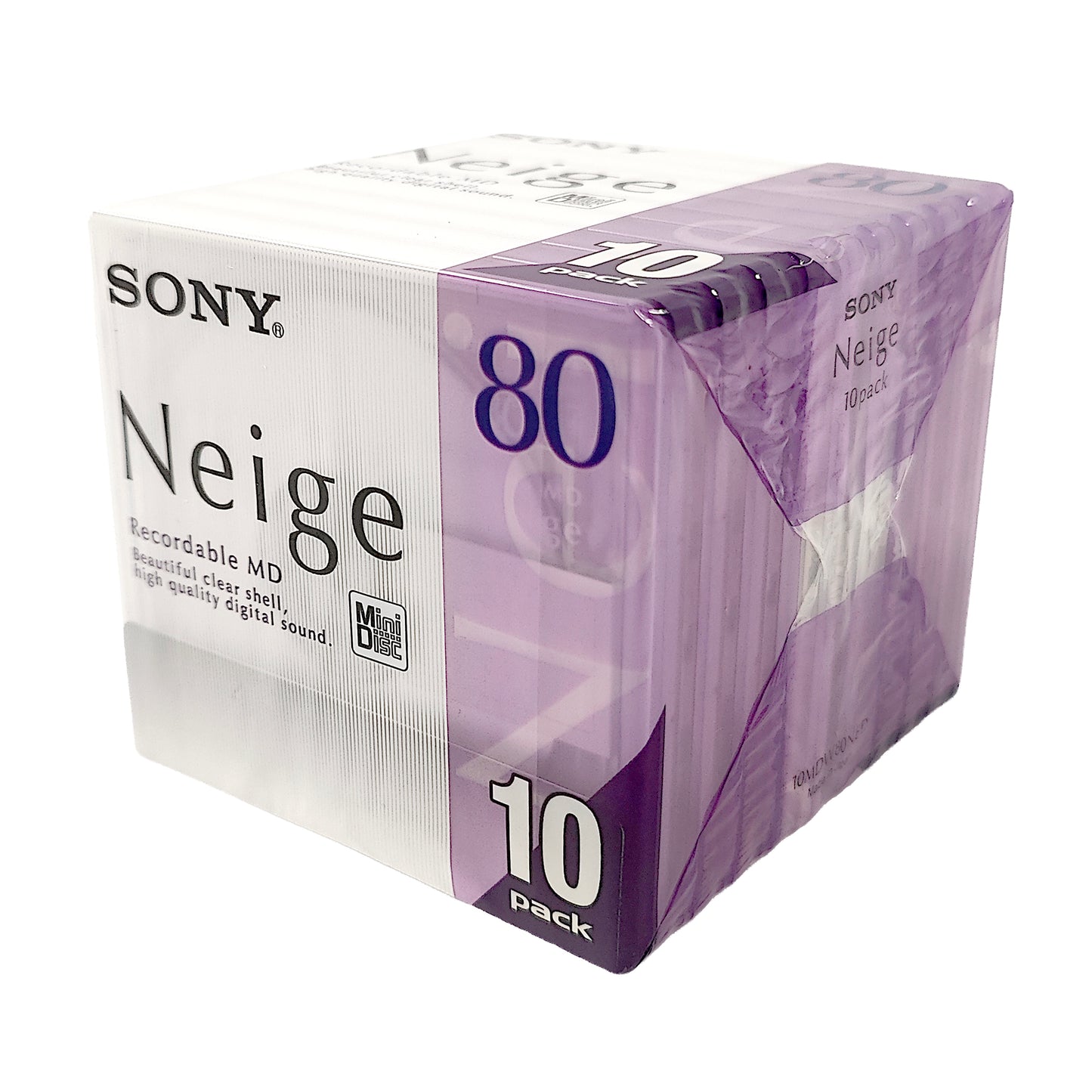 Sony Neige 80 Minute MiniDisc 10 Pack