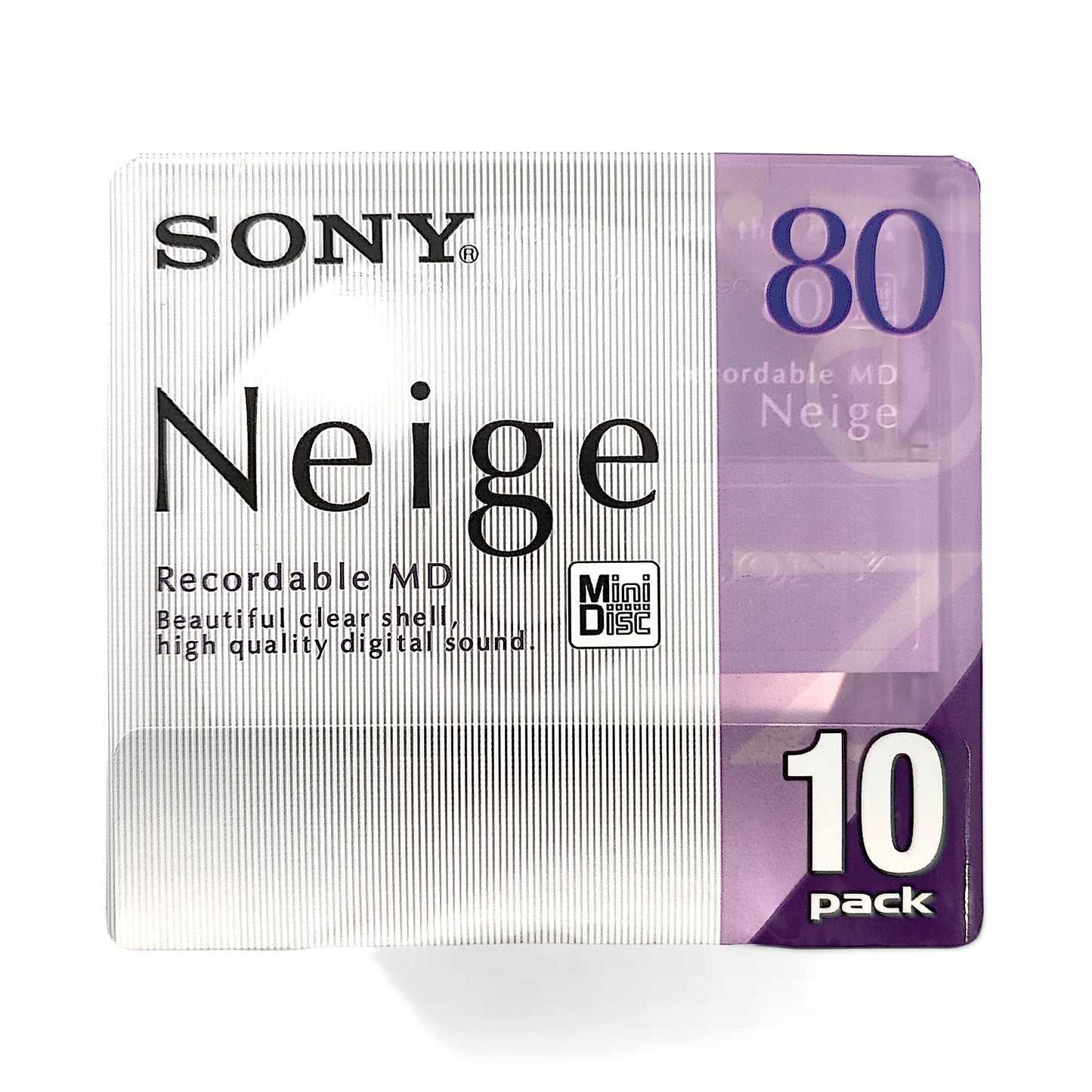 Sony Neige 80 Minute MiniDisc 10 Pack