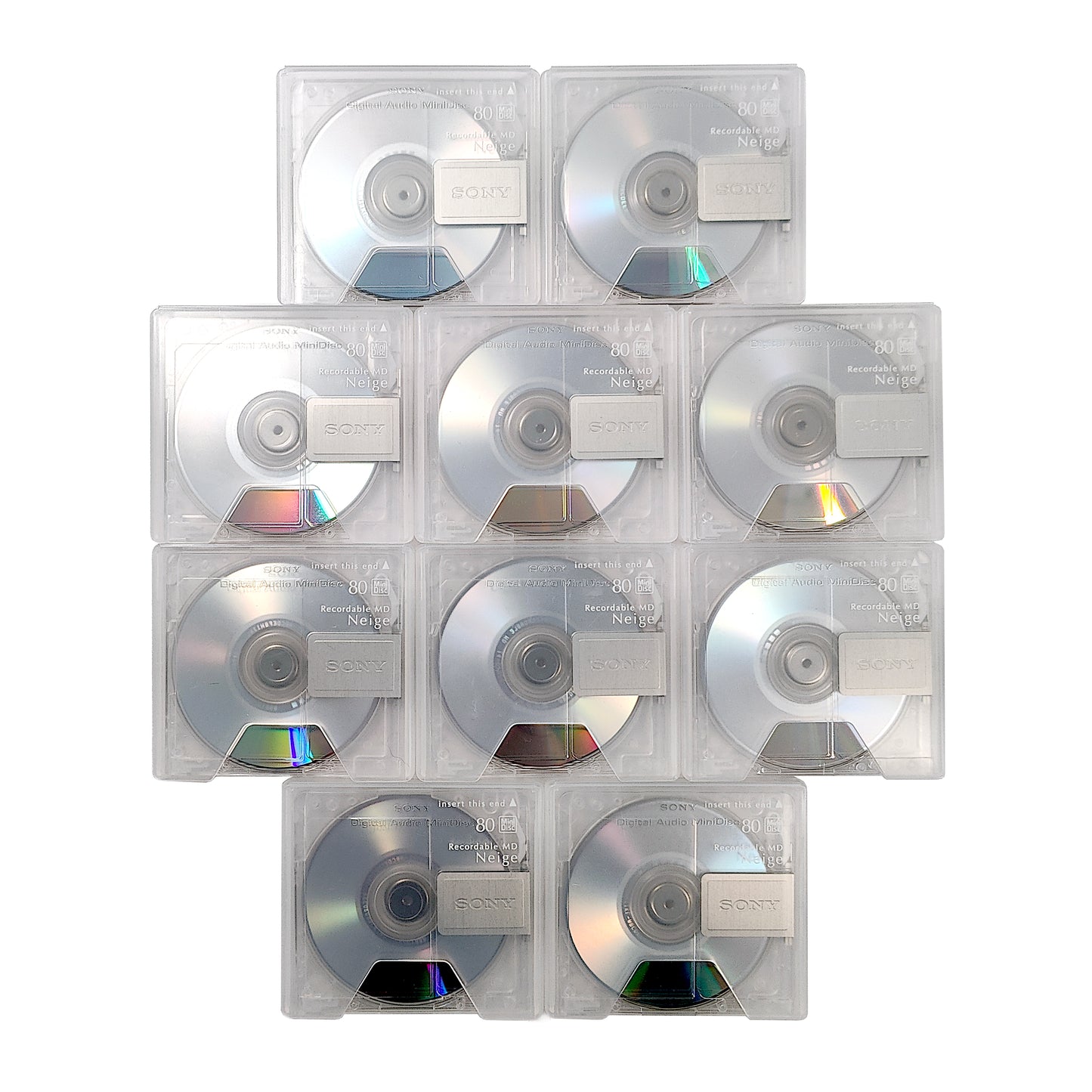 Sony Neige 80 Minute MiniDisc 10 Pack