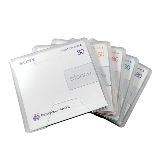 Sony Bianca 80 Minute MiniDisc 5 Pack